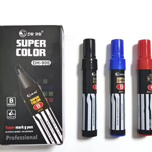 <span class=keywords><strong>Marqueur</strong></span> permanent à pointe biseautée, imperméable, en gros, pour le marché africain, best-seller, encre <span class=keywords><strong>indélébile</strong></span> de haute performance, couleur variée - Product Image 1