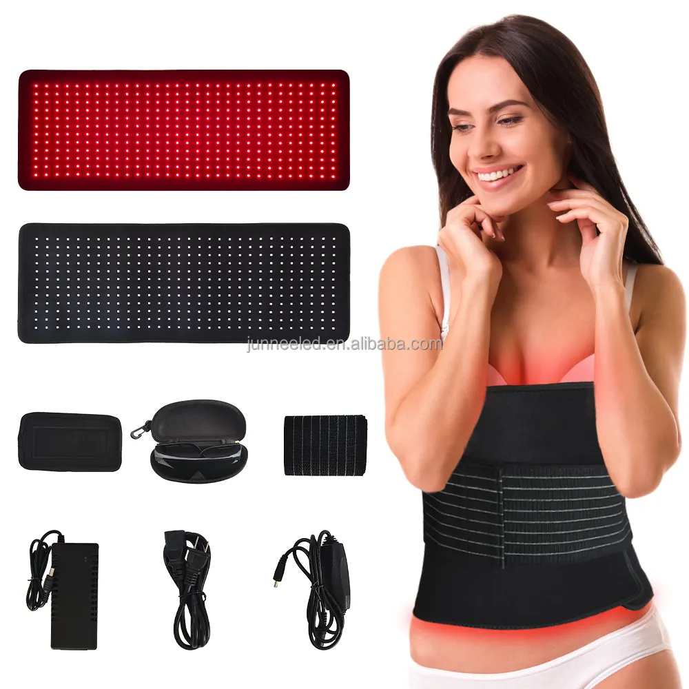 Amazon Hot Sell 660nm 850nm Weight Loss LED Light Blanket With Timer and Pulse Red Light Therapy Pad led light therapy panel