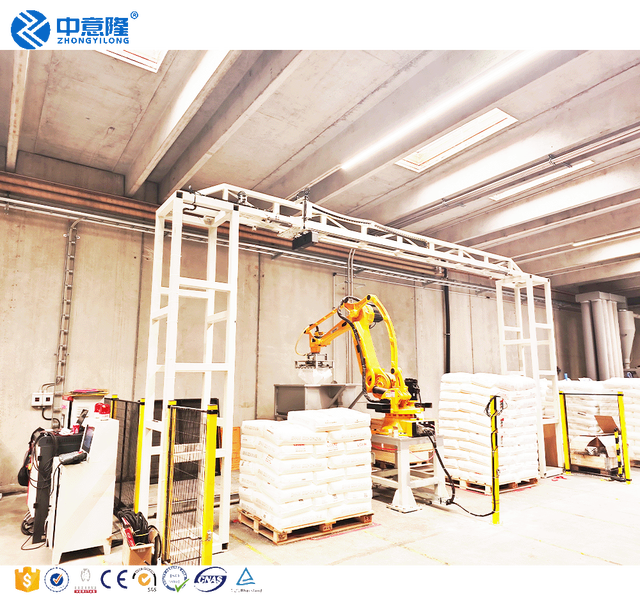 Fully Automatic Depalletising and Unpacking Robot Arm Pick and Place Machine