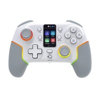 Manette de jeu sans fil Android NKIWI STK-7052P compatible avec écran intelligent, éclairage RVB, joystick à six axes, commutateur mobile
