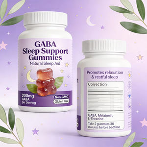 Suplemento Herbal de Marca Privada OEM ODM, Suministro al por Mayor, Gomitas de GABA para Mejorar el Sueño - Product Image 1