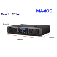 MA400 Vente à Chaud 2 Canaux 450W Amplificateurs Sonores Haute Puissance DJ Amplificateur de Puissance Numérique Professionnel 450w * 2