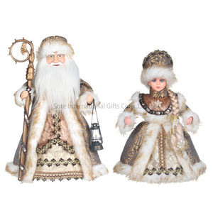 Nouvelle conception, figurine musicale russe <span class=keywords><strong>Ded</strong></span> <span class=keywords><strong>Moroz</strong></span> et Père Noël de 40/30 cm, décoration de Noël et du Nouvel An, vente en gros d'usine, BSCI - Product Image 2