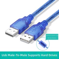 Câble de données USB-A en cuivre (mâle-mâle et mâle-femelle) avec connecteurs transparents pour décodeur et PC – Vente en gros