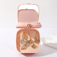 Set de Regalo Personal para Mujer Wisteria, Reloj de Cuarzo de Cristal, Collar de Mariposa, Pendientes, Elegante y Dulce, Regalo Personalizado con Trébol, Regalo de Cumpleaños