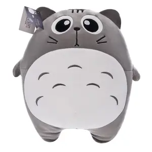 30 cm niedlichen Cartoon grau Totoro Squish Plüsch Kissen Spielzeug für Kinder Geschenke Schlaf umarmung Gefüllte Plüsch puppen Peluche Almohada