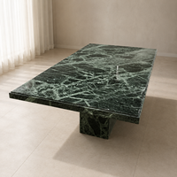 Table console en marbre vert Alpi en gros pour projets de mobilier d'intérieur