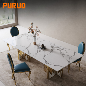 Silla de Comedor Puruo de Diseño de Lujo para Bodas, Eventos, Restaurantes, con Asiento Extraíble, Moderna, de Tela y Cuero PU, para Comedor - Product Image 6