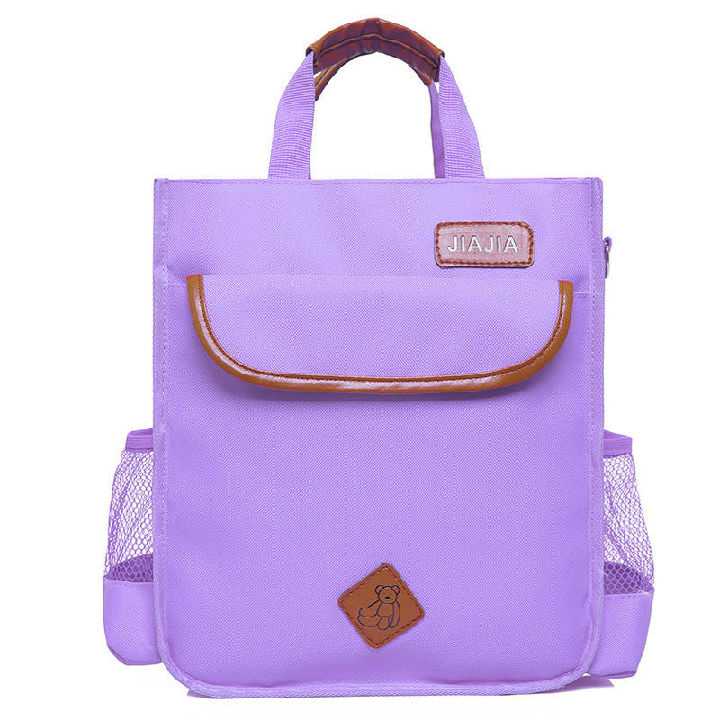 Ours violet à trois couches double fermeture éclair