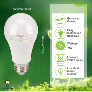 フルスペクトルE27E26テント電球野菜ドラゴンフルーツ9W11WLed植物成長電球