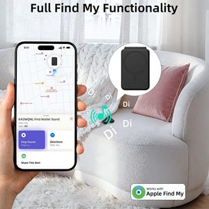 Portefeuille intelligent avec suivi GPS, compatible <span class=keywords><strong>Apple</strong></span> Find My et Google Find My Device, porte-cartes magnétique RFID anti-perte, en stock - Product Image 2
