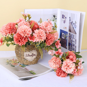 Ramo de Flores Artificiales de Crisantemo, Centro de Mesa para Decoración del Hogar, Bodas, Graduaciones, Halloween, Fotografía - Product Image 3