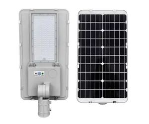 Banqcn Led integrated solar street light 60w 100w 180w 180lm/w IP65 Dimmable led street light remote with sensor