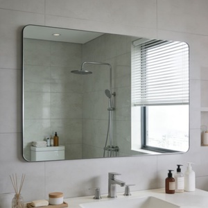 Miroir de salle de bain argenté en gros, durable, étanche, anti-corrosion, miroir transparent pas cher pour salle de bain, hôtel, restaurant - Product Image 1