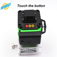 Niveau laser de construction vert 4D portable pour une utilisation intérieure et extérieure