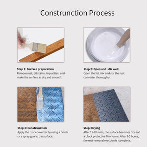 MOQ BAJO Removedor de óxido transparente Recubrimiento líquido Convertidor de óxido <span class=keywords><strong>Pintura</strong></span> para Metal Acero Hierro - Product Image 4