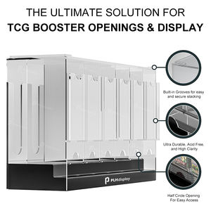 6スロットアクリルETB TCGブースターパックディスペンサーディスプレイのための底にカスタマイズされた印刷可能なロゴ。 - Product Image 2