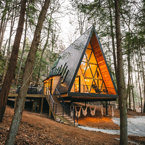 Casa Tipo Cabana De Triangulo إطار Diseno contporaneo واجهات وحدات Montaje مثالية Para فندق منتجع O Casa De Campo - Product Image 5