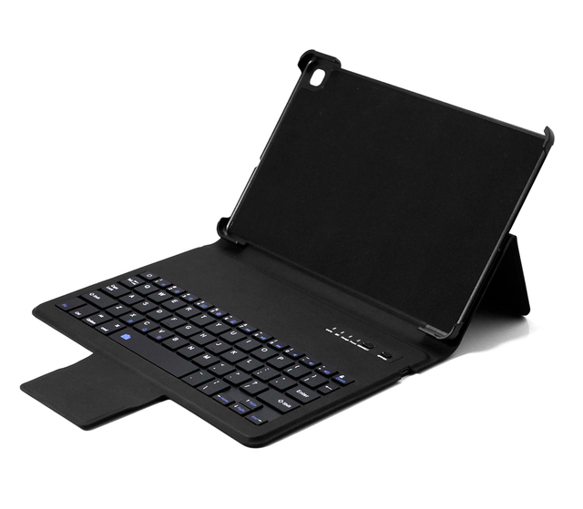 Custom Luxury BT Wireless Keyboard PU Leather Tablet Case Protect Cover for Tab a 10.1 S7 A6 Lite S6