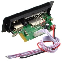 Placa decodificadora MP3 USB, módulo de grabación estéreo para coche, 12V, 7 ~ 12V, inalámbrico, USB, TF, AUX, Radio FM, amplificador, pantalla Digital remota