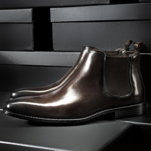 Zapatos de hombre de alta calidad, zapatos formales de lujo para fiestas de negocios, zapatos de hombre de cuero genuino con diseño de patchwork. - Product Image 2