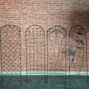 Treillis de support pour plantes de jardin en métal, treillis mural pour fleurs grimpantes, 118*38CM, treillis de clôture avec revêtement en poudre - Product Image 1