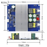 TPA3251 Carte amplificateur de puissance numérique classe D 2*200W Module amplificateur haut-parleur audio stéréo haute puissance pour cinéma maison