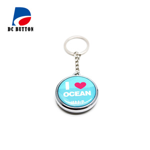 Le matériel simple face plaqué de porte-clés peut être transformé en produits finis 25,32,37mm - Product Image 5