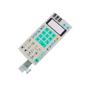 PCB Overlay Die-cut Custom Touch Screen Membrane Thin Film Keypad Keyboard Price One Button Membrane Switch with LED ZDX-M313