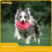 Meianju Jouet pour chien en caoutchouc thermoplastique, disque volant, anneau de traction, entraînement interactif, jeu de la corde, modèle 9007 Zhejiang Small
