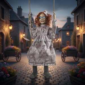 Decoración Eléctrica Giratoria <span class=keywords><strong>de</strong></span> <span class=keywords><strong>Halloween</strong></span> para Niñas, Serie <span class=keywords><strong>de</strong></span> Terror para Casa Embrujada, Accesorios para Niños - Product Image 5