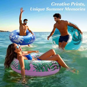 Tiktok 42-inch lớn hồ bơi phao cho người lớn, với tay cầm <span class=keywords><strong>Inflatable</strong></span> bơi vòng phòng chờ teum Bestseller - Product Image 4