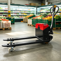Transpalette Électrique 3T Entièrement Électrique avec Batterie au Plomb 48V32Ah, Fourche de 1160mm, Exportation Usine QMIGA