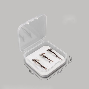OEM 23,5 mm 6 #   Leurre de pêche à la mouche Hexagenia Nymph à anneau barbelé, à coulée lente, avec caractéristiques naturelles, pour la pêche à la truite et au bar - Product Image 3