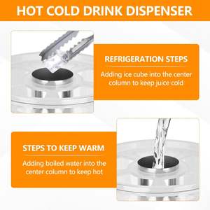 Dispensador de Bebidas Comercial Automático de Acero Inoxidable 3 en 1 para Hoteles y Restaurantes, Capacidad de 8L/16L/24L para Alimentos - Product Image 6