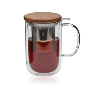 Teiera <span class=keywords><strong>in</strong></span> <span class=keywords><strong>Vetro</strong></span> <span class=keywords><strong>Borosilicato</strong></span> con Infusore <span class=keywords><strong>in</strong></span> Acciaio Inox, Resistente al Calore, 350ml, Ecologica, Fatta a Mano per Casa e Ufficio - Product Image 5