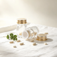 Bouteille en plastique PET de 170 CC pour vitamines, vide, pour capsules et comprimés, avec bouchon à vis, pour compléments alimentaires