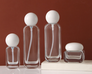 Emballage cosmétique d'huile capillaire de soin de la peau clair 30ml 50ml 100ml ensemble de bouteilles en verre avec pompe à lotion et spray pour fond de teint liquide sérum - Product Image 5
