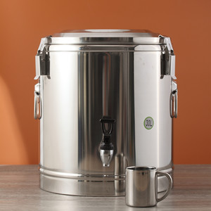 Récipient pour réchauffer les aliments à soupe de grande capacité Baril d'isolation thermique en acier inoxydable 304 Baril de conservation de la chaleur en <span class=keywords><strong>métal</strong></span> pour la restauration - Product Image 4