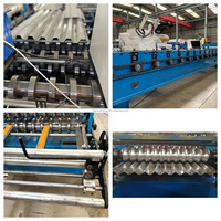 Ligne de fabrication de tôles trapézoïdales IBR, rouleau pour panneaux de toiture trapézoïdaux avec cisaille hydraulique