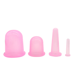 Lot de 4 ventouses de massage sous vide, dispositif de thérapie par ventouses <span class=keywords><strong>Hijama</strong></span>, ensemble de ventouses faciales en silicone, masseur pour le corps et le <span class=keywords><strong>visage</strong></span> - Product Image 2