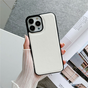 Funda trasera de cuero para teléfono inteligente, protector de lujo de tpu pu para iphone 13 11 12 pro max, <span class=keywords><strong>2021</strong></span> - Product Image 3