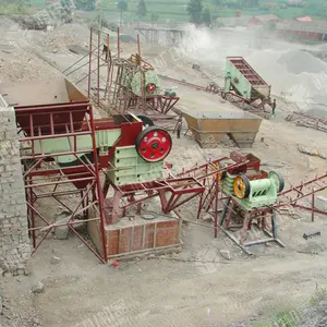 Äthiopische 50 t/h Steinbrecher Produktions linie Steinbrecher Backen brecher Maschine für den Stein