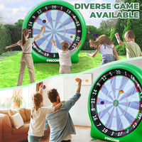 Nouveau PVC gonflable jouet golf jeu de fléchettes arrière-cour football cible cour jeu jeu de fléchettes