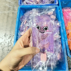 Kawaii Cartoon <b>Face</b> <b>Glitter</b> Popsicle Squeeze Toy, Maltose Ice Cream Decompression Toy Summer Party Favor Cute Girls Gift - Product Image 3