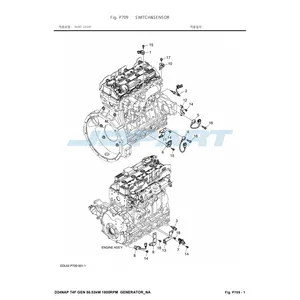 Untuk Mesin Diesel Doosan DL02 Poros Engkol 150107-00400C