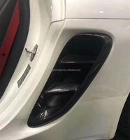 Aérateur latéral en fibre de carbone véritable style OEM pour Porsche 718 Boxster Cayman – Cache d'aération de voiture, kit carrosserie