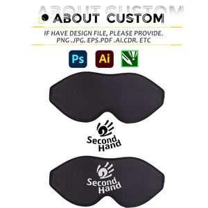 Masque de sommeil personnalisé en gros avec logo, masque oculaire 3D en mousse à mémoire de forme à pression zéro, masque de sommeil pour cadeau promotionnel d'entreprise - Product Image 5
