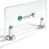 Modernes Design Schwerlast Rahmenloses Gehärtetes Glas Edelstahl-Glaspfosten