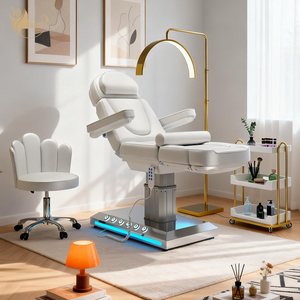 Lettino da Massaggio di Lusso Portatile, Tavolo Elettrico per Massaggi con Materasso in Memory Foam, Altezza Regolabile Elettricamente per Centri Estetici - Product Image 1